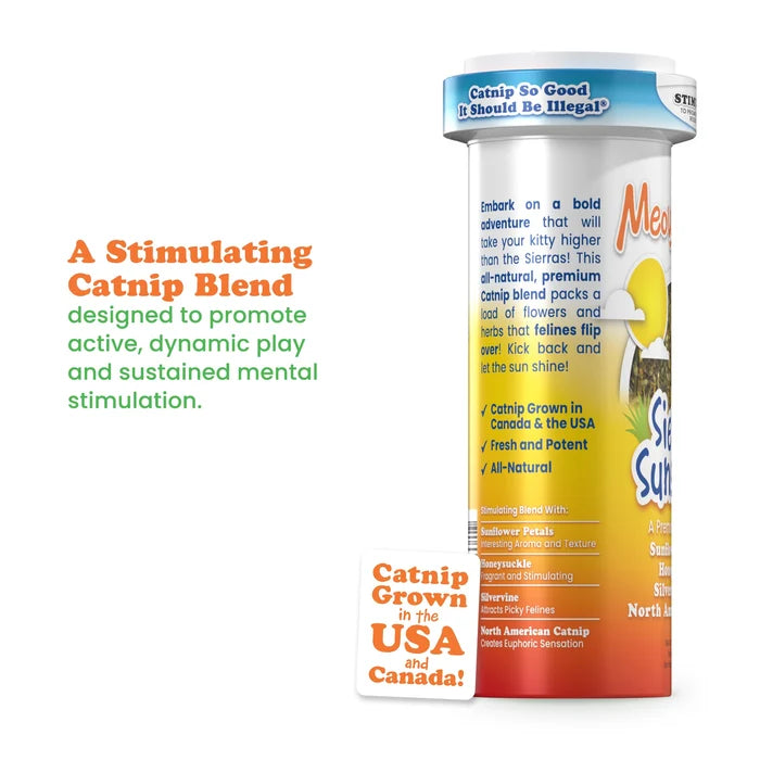 Meowijuana Sierra Sunshine - Catnip, Sunflower, Honeysuckle & Silvervine Blend