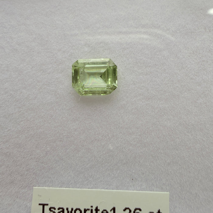 Merelani Mint/Light Colour Tsavorite Garnet, 1.26ct, Untreated Unheated