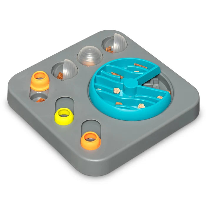 Messy Mutts Flip'n Slide Puzzler, Medium, 12.5" x 12.5", Grey