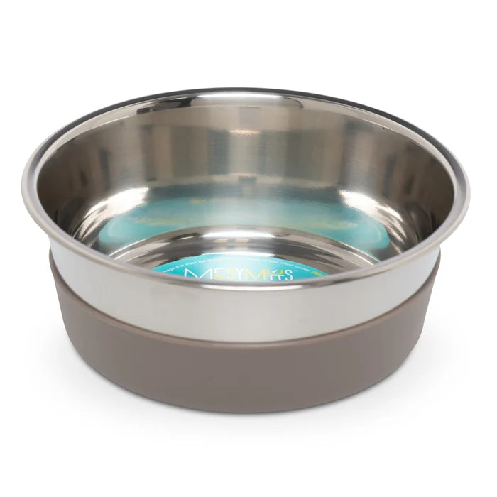 Messy Mutts Heavy Stainless Bowl w/Removable Silicone Base Large