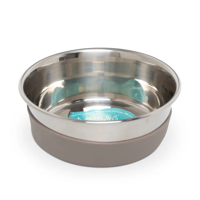 Messy Mutts Heavy Stainless Bowl w/Removable Silicone Base Medium