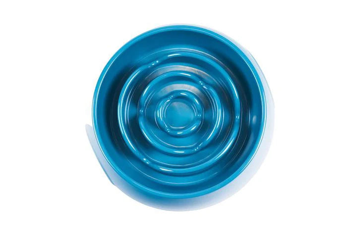 Messy Mutts Interactive Slow Feeder Blue 3 Cups