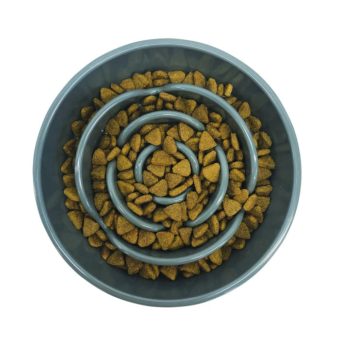 Messy Mutts Interactive Slow Feeder Grey 3 Cups