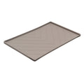 Messy Mutts Silicone Food Mat Raised Edge Grey Medium 20" x 12"