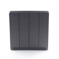 Midea T2 Series 4 Gang 2-Way Switch – Black Colour