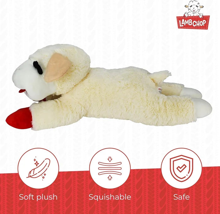 Multipet Lamb Chop Plush Dog Toy Jumbo 24"