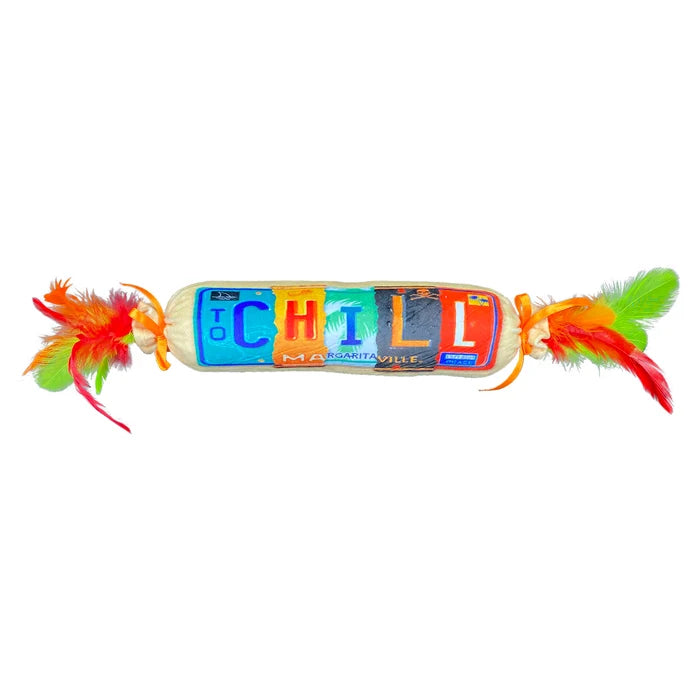 Multipet Margaritaville® License to Chill Cat Kicker w/ Feathers 18"