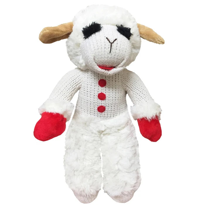 Multipet Standing Lamb Chop Plush Dog Toy 13"
