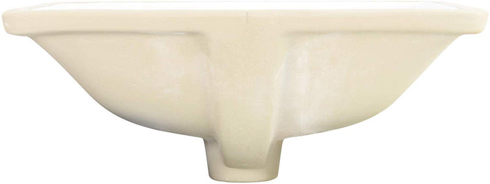 Nantucket Sinks UM-16x11-W 16-Inch by 11-Inch Rectangle Ceramic Undermount Vanity, White - NYDIRECT
