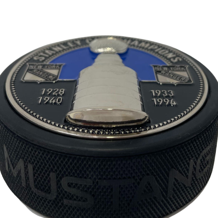 New York Rangers Puck - Ultra 3D Stanley Cup Medallion