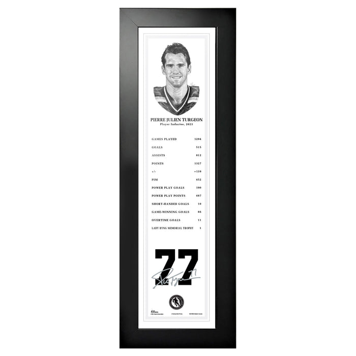 NHL Legends | 6" x 22" Frame | 2023 Pierre Turgeon
