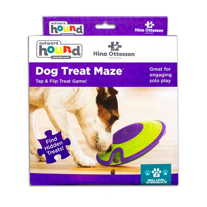 Nina Ottosson Dog Treat Maze Interactive Treat Dog Puzzle Toy Level 2