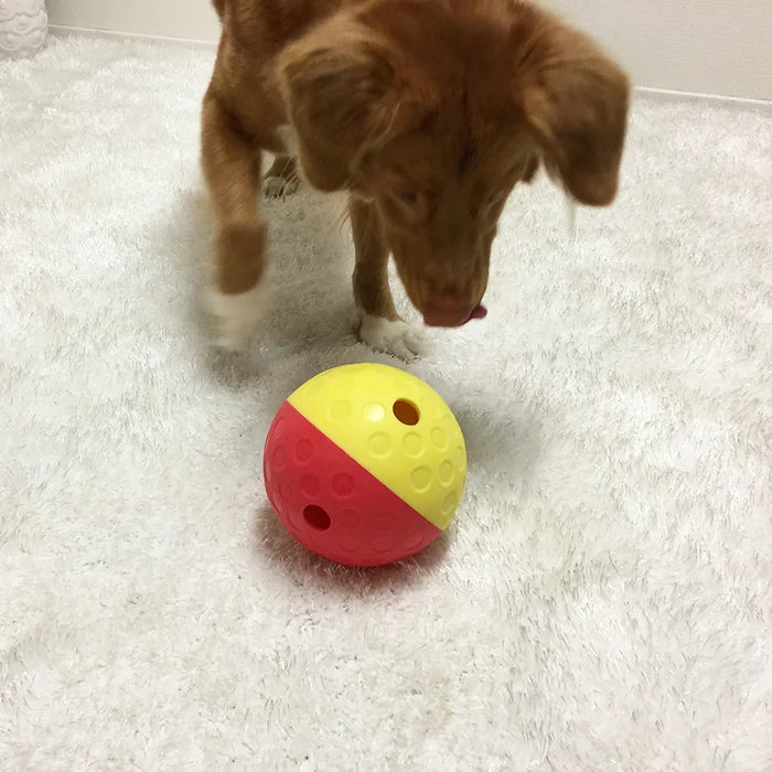 Nina Ottosson Treat Tumble Interactive Treat Dog Puzzle Toy Red/Yellow Large Level 1