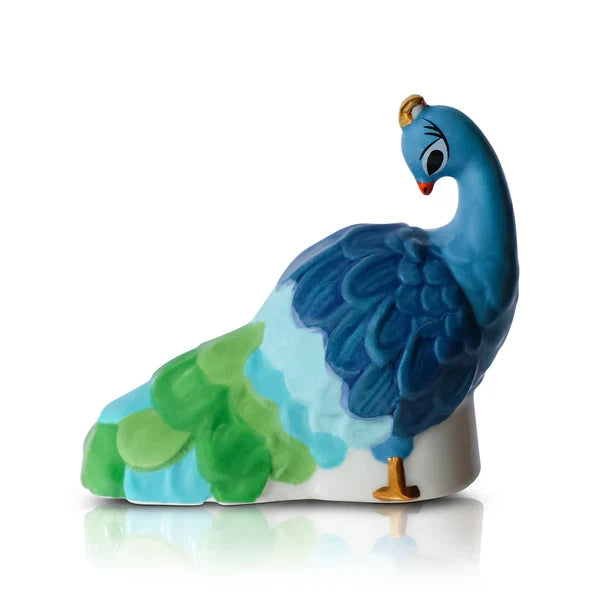 nora fleming mini -fancy feathers (peacock)