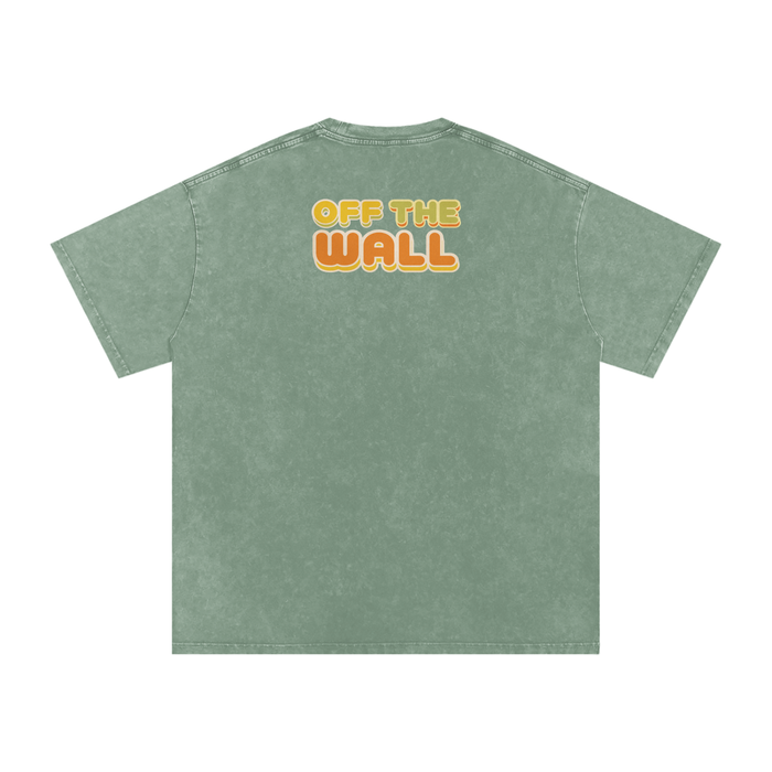 Off the Wall - Snow Washed Oversized Cotton T-Shirt