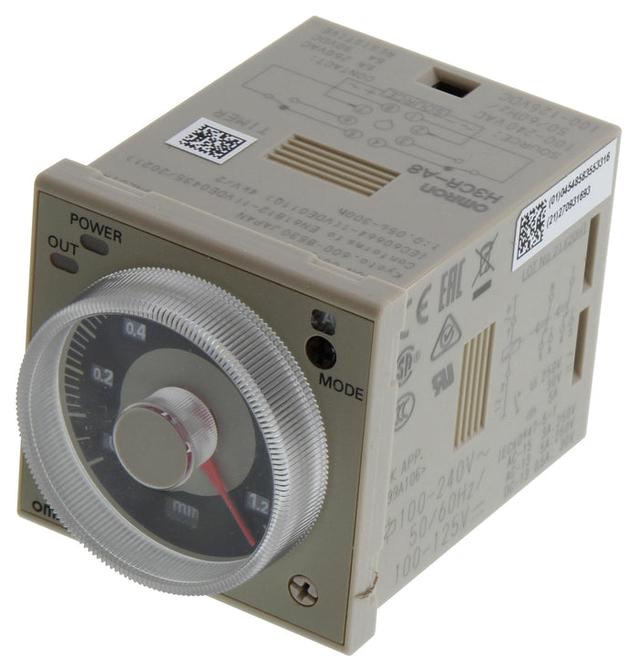 Omron H3DT-A1 AC/DC24-240 On-Delay DIN Rail Timer Relay SPDT 0.1 s-1200 h