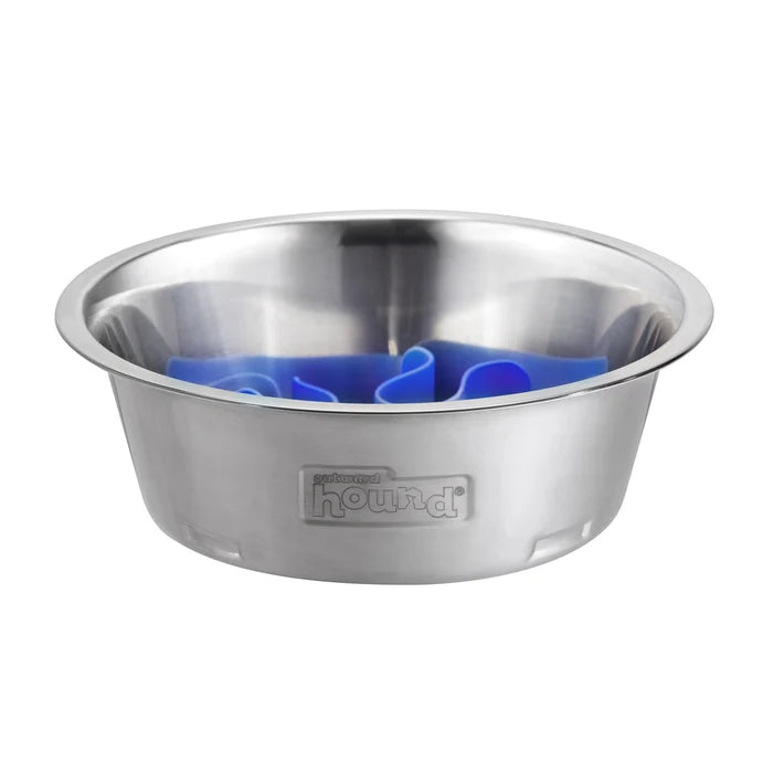 Outward Hound Fun Feeder Slo Bowl Stainless Steel Medium