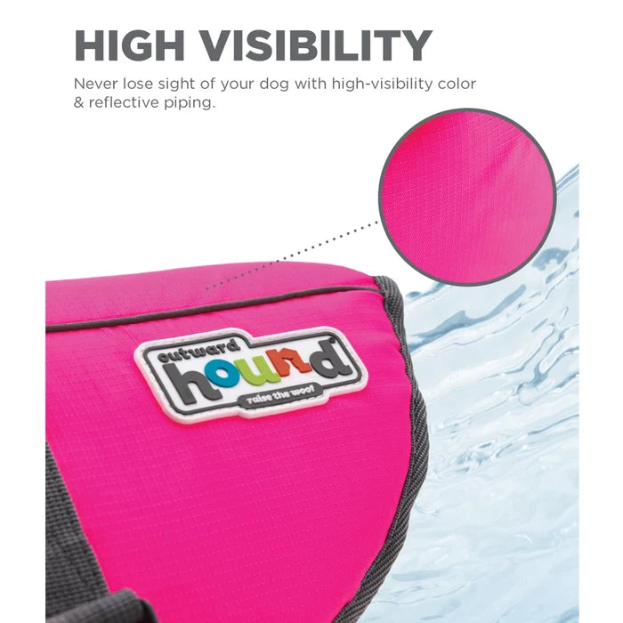 Outward Hound Granby Splash Life Jacket Pink Large