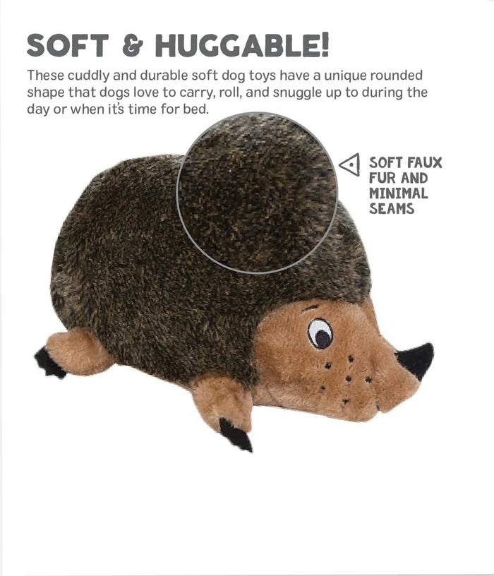Outward Hound Hedgehogz Brown Plush Dog Toy Medium