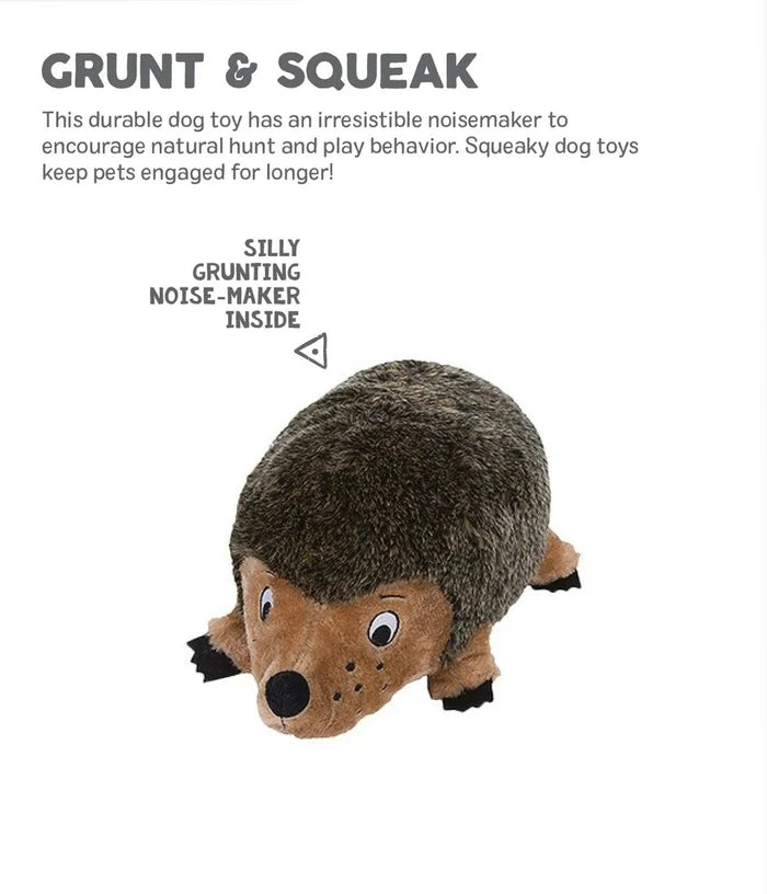 Outward Hound Hedgehogz Brown Plush Dog Toy Medium