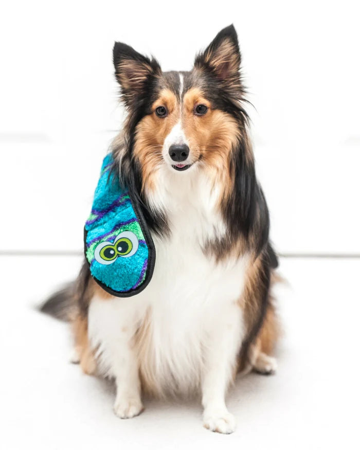 Outward Hound Invincibles Snake Durable Plush Dog Toy Blue XL