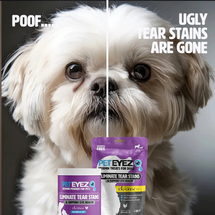 Pet Eyez Vitamin Powder For Dogs & Cats Chicken 120 Scoops