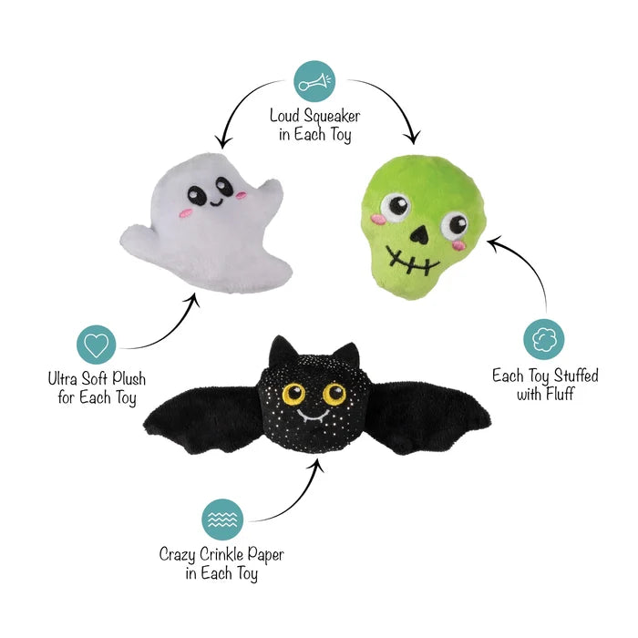 PetShop by Fringe Studio Boo Yah 3Pcs Small Dog Toy