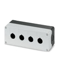Phoenix Contact PHT22-EN4-GY - Push Button Box Housing, 22mm, 4-Hole, Gray