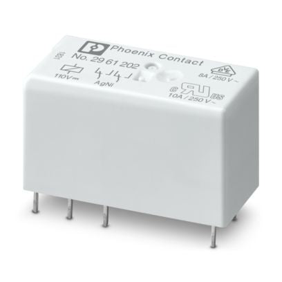 Phoenix Contact REL-MR-BL-230AC/21-21 Single Relay – 230V AC, 2 Changeover Contacts, Plug-In Type (2906287)