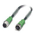 Phoenix Contact SAC-4P-M12MS/2,0-PUR/M12FS M12 Sensor/Actuator Cable 4-Pin A-Coding 2m Plug to Socket