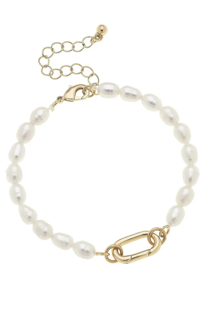 Piper Freshwater Pearl Charm Bracelet Base