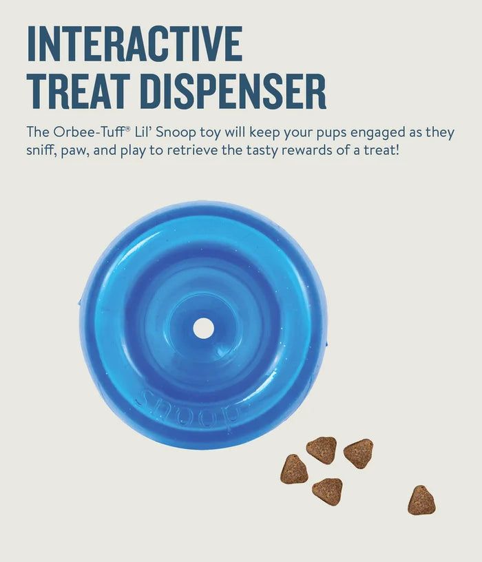 Planet Dog Orbee-Tuff Lil Snoop Interactive Treat-Dispensing Dog Toy Royal