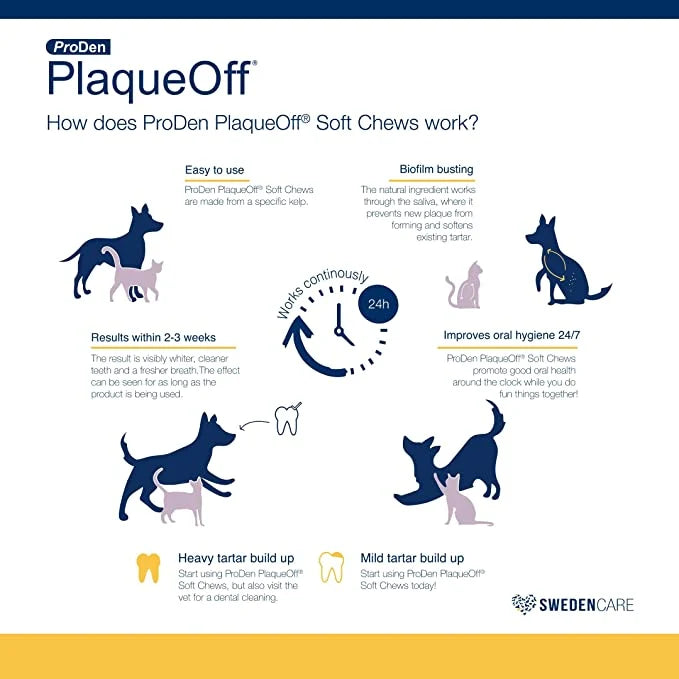 PlaqueOff Soft Chews Small/Medium Breed 45ct
