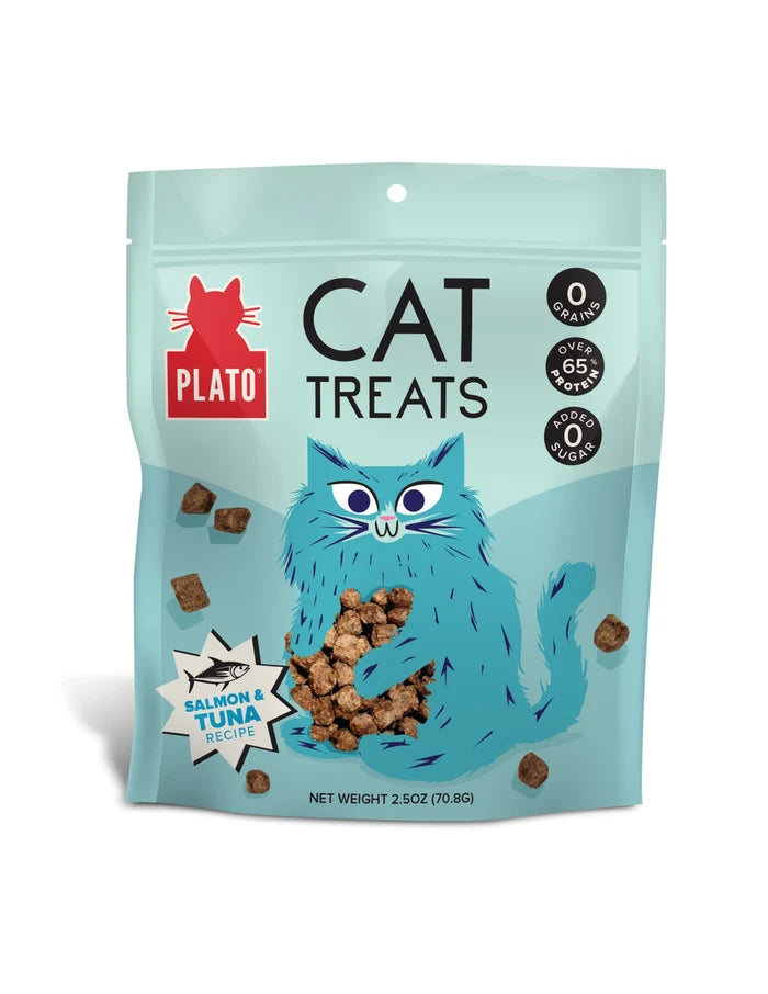 Plato Air-Dried Cat Treats Tuna & Salmon Recipe 2.5oz