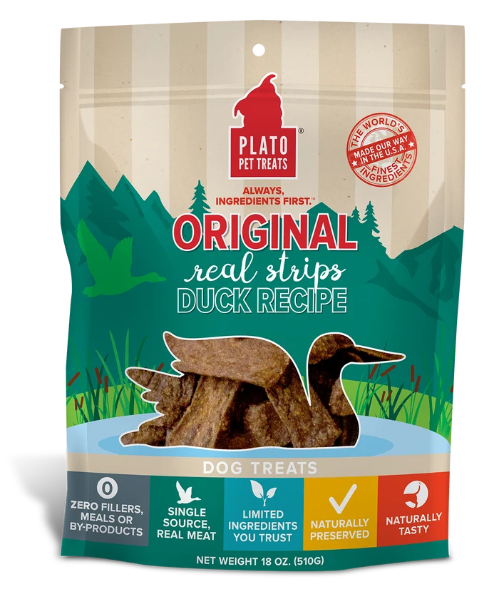 Plato  Original Real Strips Duck 18oz