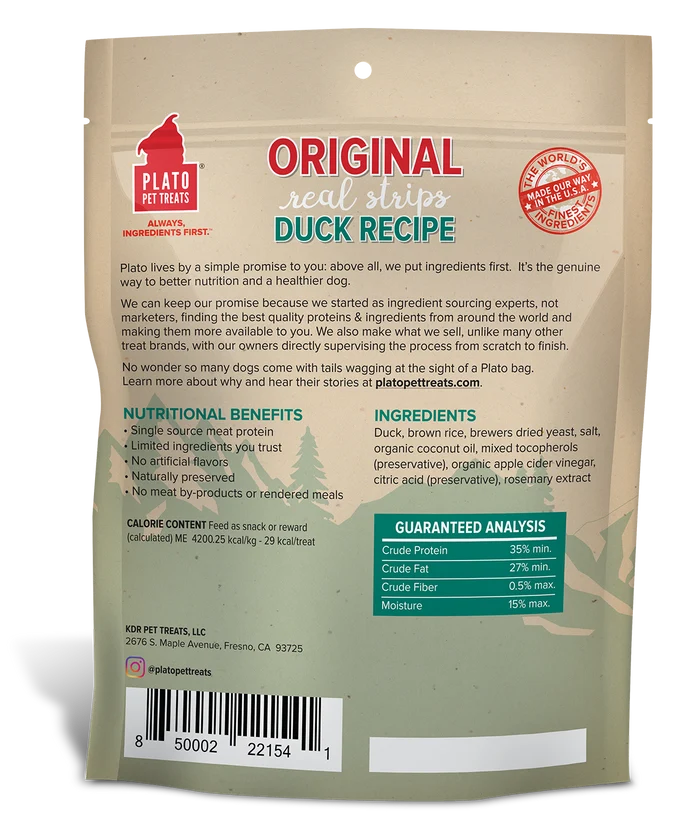 Plato  Original Real Strips Duck 18oz