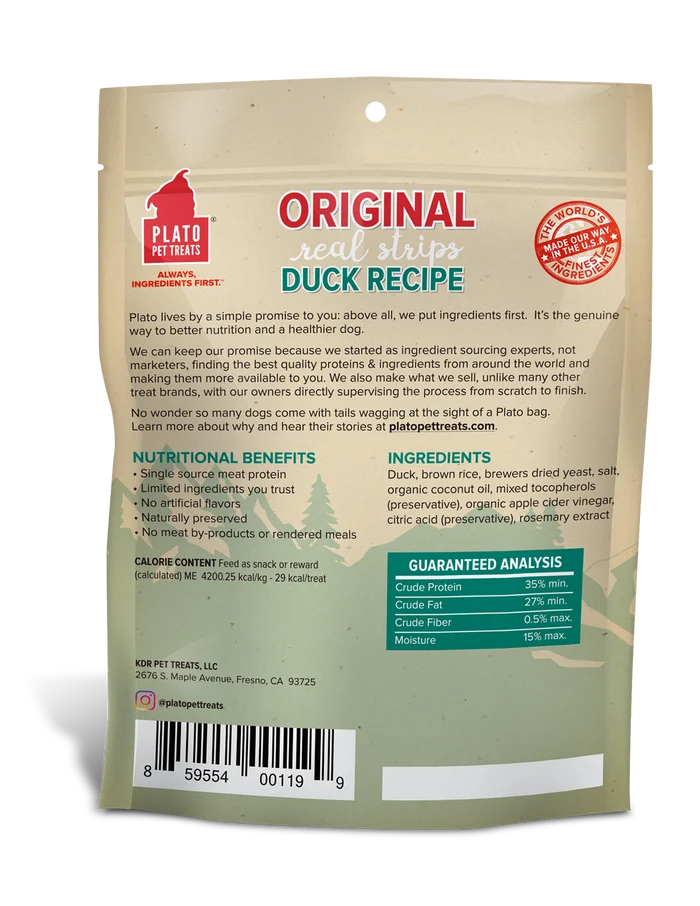 Plato  Original Real Strips Duck 6oz
