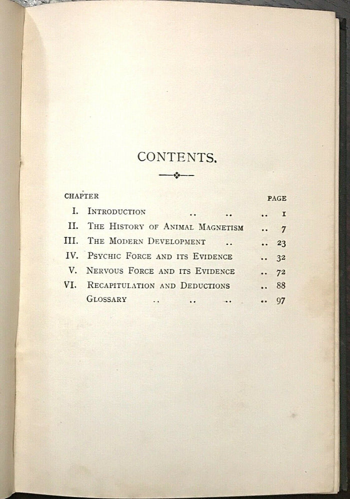 PSYCHIC AND NERVOUS FORCES - 1905 MEDIUMS MAGNETISM MIND READING TELEKINESIS