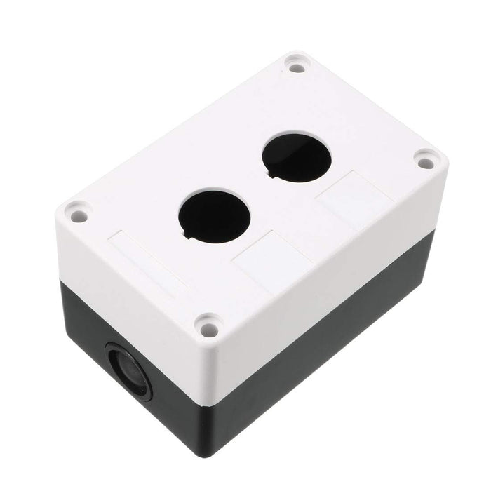 Push Button Station 2 Hole – Surface-Mount Enclosure for 2 Push Buttons, Selector Switches or Pilot Lights