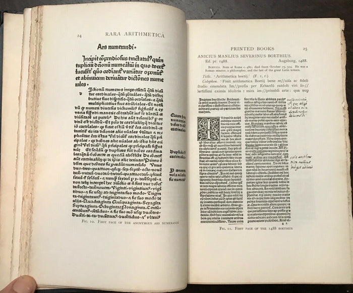 RARA ARITHMETICA - 1st 1908 INSCRIPTION to C.H. Thordarson INVENTOR MATHEMATICS
