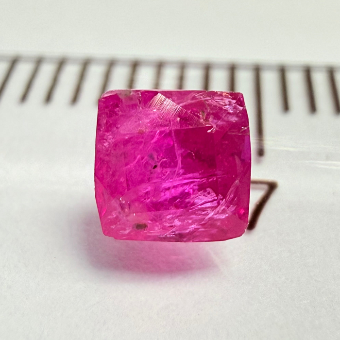 Ruby, 0.55ct, Tanzania, Untreated Unheated, native cut, very badly cut, going cheap