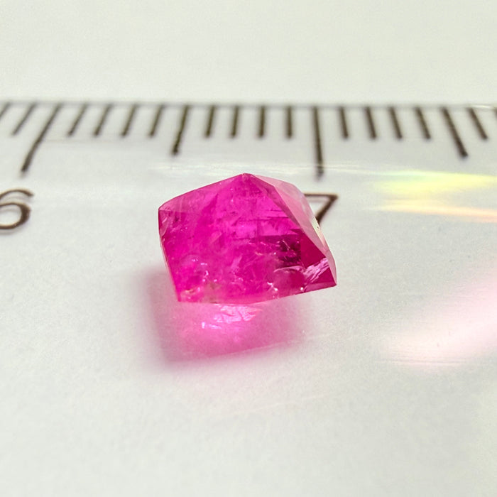 Ruby, 0.55ct, Tanzania, Untreated Unheated, native cut, very badly cut, going cheap
