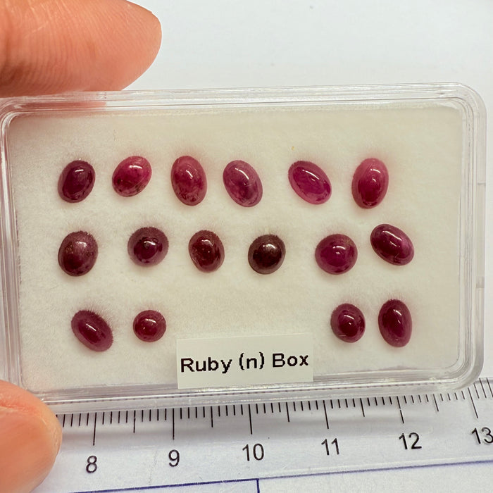 Ruby Box, Tanzania, Untreated Unheated, great for rings, pendants or even a bracelet