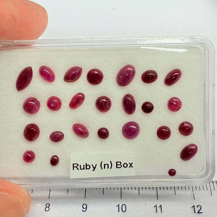 Ruby Box, Tanzania, Untreated Unheated, great for rings, pendants or even a bracelet