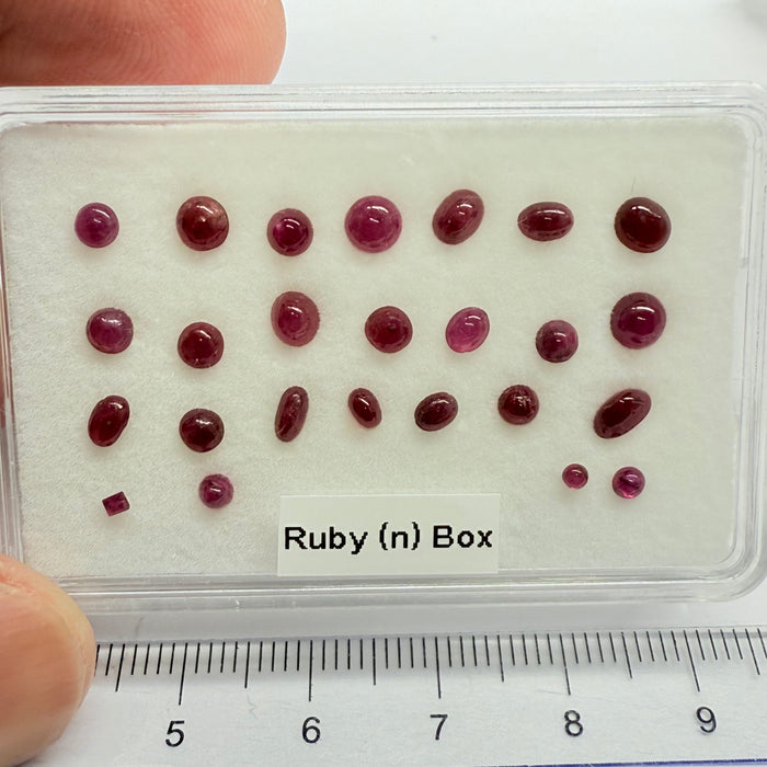 Ruby Box, Tanzania, Untreated Unheated, great for rings, pendants or even a bracelet