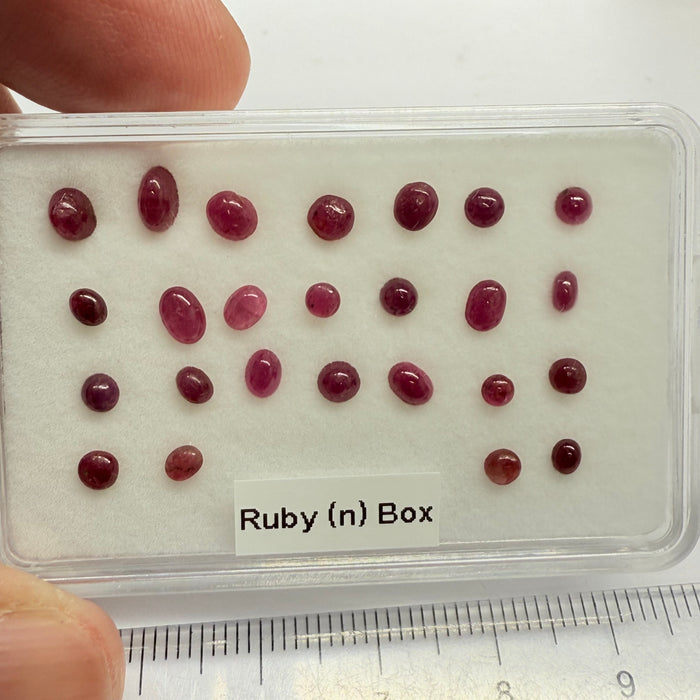 Ruby Box, Tanzania, Untreated Unheated, great for rings, pendants or even a bracelet