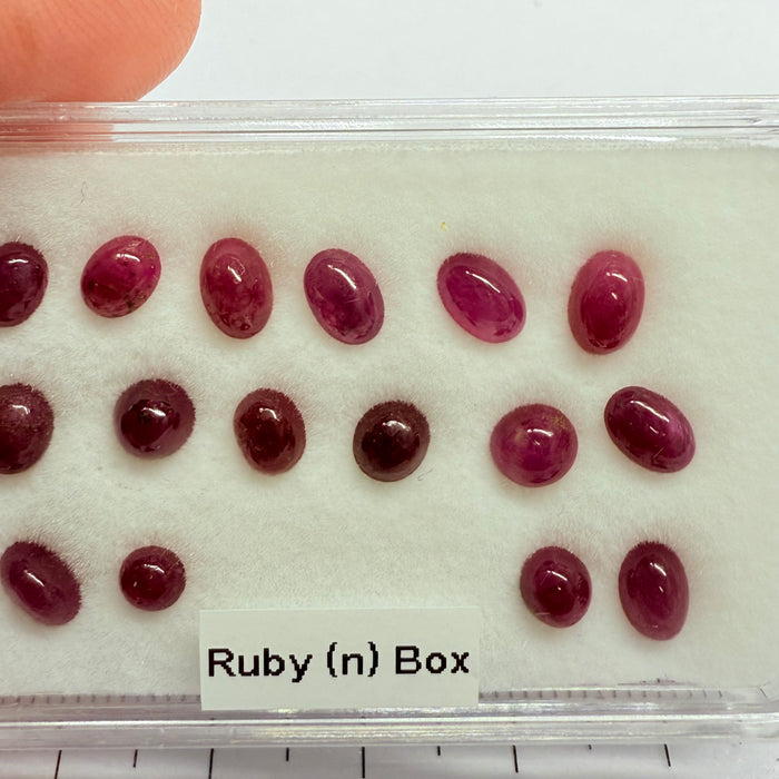 Ruby Box, Tanzania, Untreated Unheated, great for rings, pendants or even a bracelet