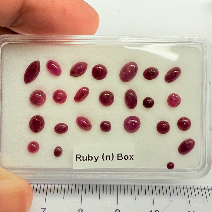 Ruby Box, Tanzania, Untreated Unheated, great for rings, pendants or even a bracelet