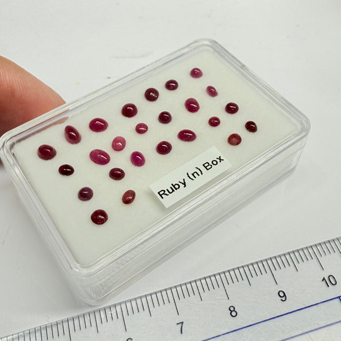 Ruby Box, Tanzania, Untreated Unheated, great for rings, pendants or even a bracelet