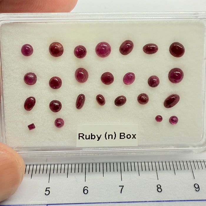 Ruby Box, Tanzania, Untreated Unheated, great for rings, pendants or even a bracelet